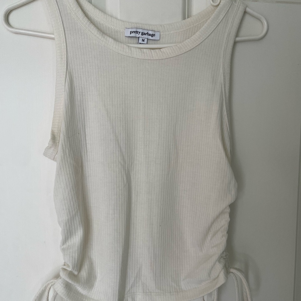 Pretty Garbage tank top with ties on the side